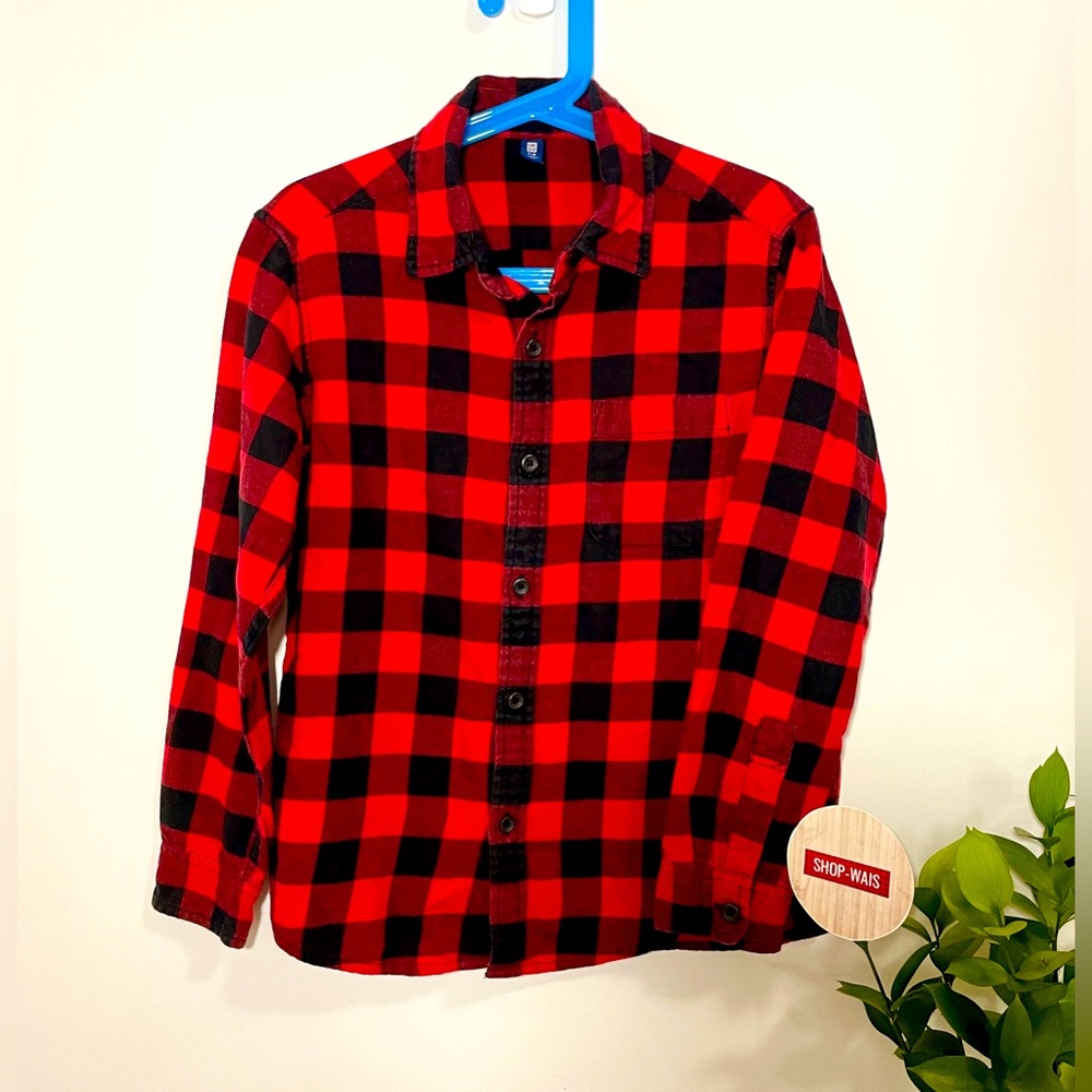 Uniqlo Flannel Checked Shirt Kids